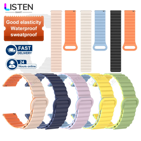 Bracelet Silicone Magnétique ListenSmart pour Montre Connectée