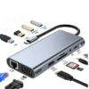 Station d'Accueil USB-C 11-en-1 avec Ethernet, Hub Type-C 11 Ports