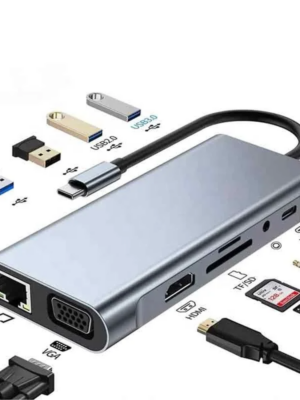 Station d'Accueil USB-C 11-en-1 avec Ethernet, Hub Type-C 11 Ports