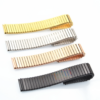 Bracelet Acier Inoxydable 304 Brossé 22mm Élastique à Surface Plate avec Perle Bambou