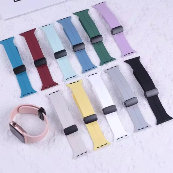2 Bracelet Silicone à Boucle Magnétique Pliable pour Apple Watch & Ultra 20 M M