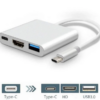 Convertisseur 3-en-1 USB C Hub avec HDTV, USB 3.0 et Port USB-C 3 Ports