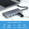 Station d'Accueil USB-C 11-en-1 avec Ethernet, Hub Type-C 11 Ports
