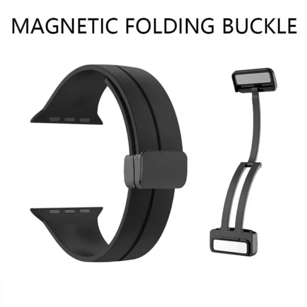 2 Bracelet magnétique en silicone pour Apple Watch