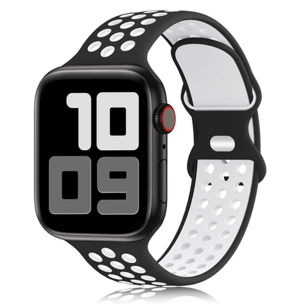 3 Bracelet Sport Respirant en Silicone pour Apple Watch Toutes Séries