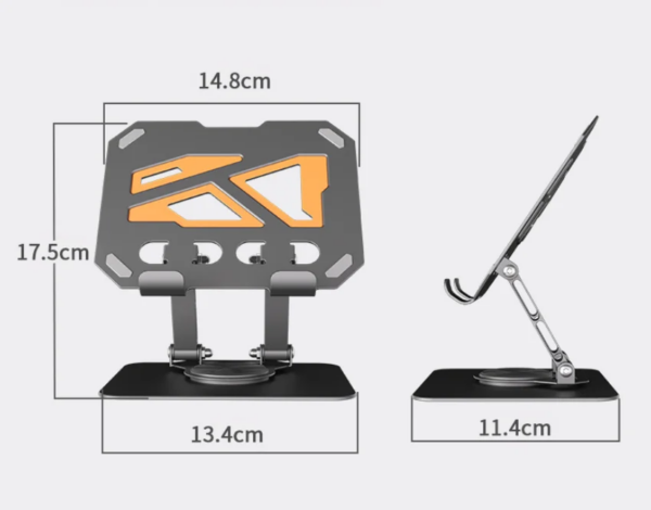 Support Ordinateur Portable Métal Pliable pour Bureau, Support Portable Pratique et Léger