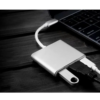 Convertisseur 3-en-1 USB C Hub avec HDTV, USB 3.0 et Port USB-C 3 Ports