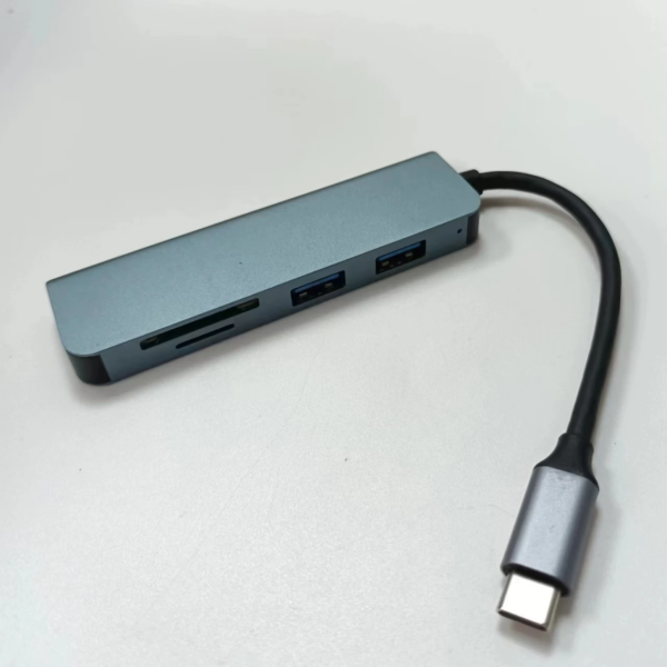 Station d'Accueil Aluminium Alliage Type-C vers SD/TF + USB 3.0 HUB