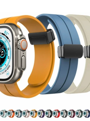 Bracelet magnétique en silicone pour Apple Watch