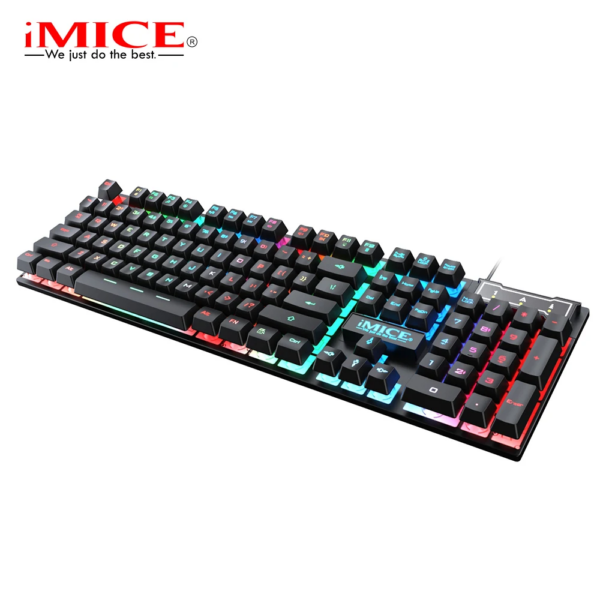 Combo Gaming IMice GK-490 Câble, Clavier, Souris, Casque avec Éclairage 4-en-1        4o mini