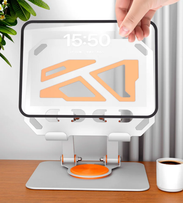 Support Ordinateur Portable Métal Pliable pour Bureau, Support Portable Pratique et Léger