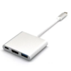 Convertisseur 3-en-1 USB C Hub avec HDTV, USB 3.0 et Port USB-C 3 Ports