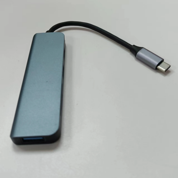Station d'Accueil Aluminium Alliage Type-C vers SD/TF + USB 3.0 HUB