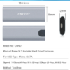 OSCOO Aluminum Dual USB Port M.2 NVMe USB3.1 Type C SSD Case 10Gbps High-Speed Transfer SATA NGFF External Hard Drive