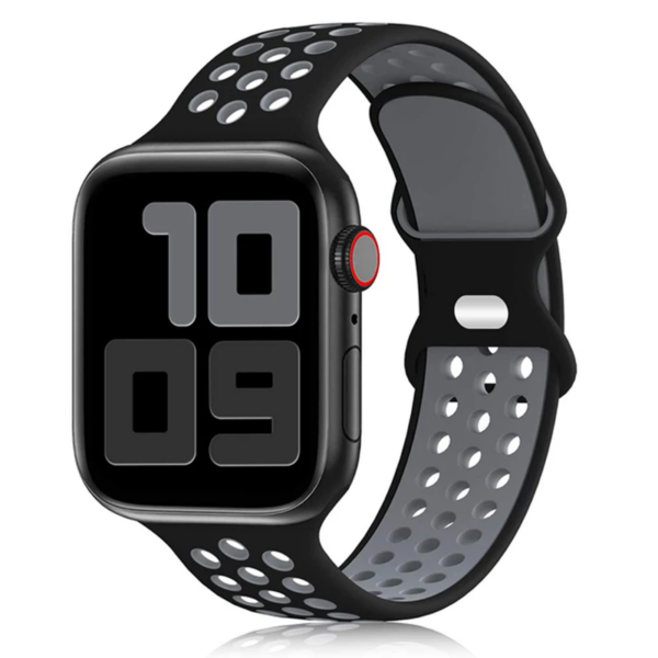 5 Bracelet Sport Respirant en Silicone pour Apple Watch Toutes Séries