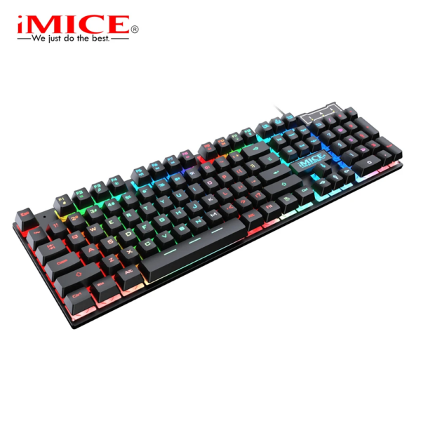Combo Gaming IMice GK-490 Câble, Clavier, Souris, Casque avec Éclairage 4-en-1        4o mini