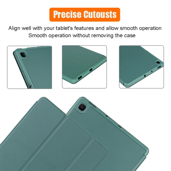 Étui fin en silicone avec porte-crayon et fonction veille intelligente