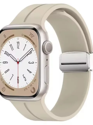 Bracelet Silicone à Boucle Magnétique Pliable pour Apple Watch & Ultra 20 M M