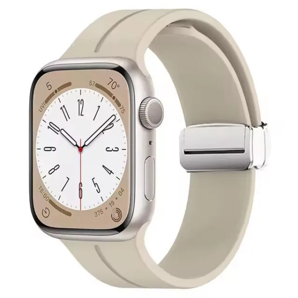 6 Bracelet Silicone à Boucle Magnétique Pliable pour Apple Watch & Ultra 20 M M