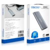 OSCOO Aluminum Dual USB Port M.2 NVMe USB3.1 Type C SSD Case 10Gbps High-Speed Transfer SATA NGFF External Hard Drive